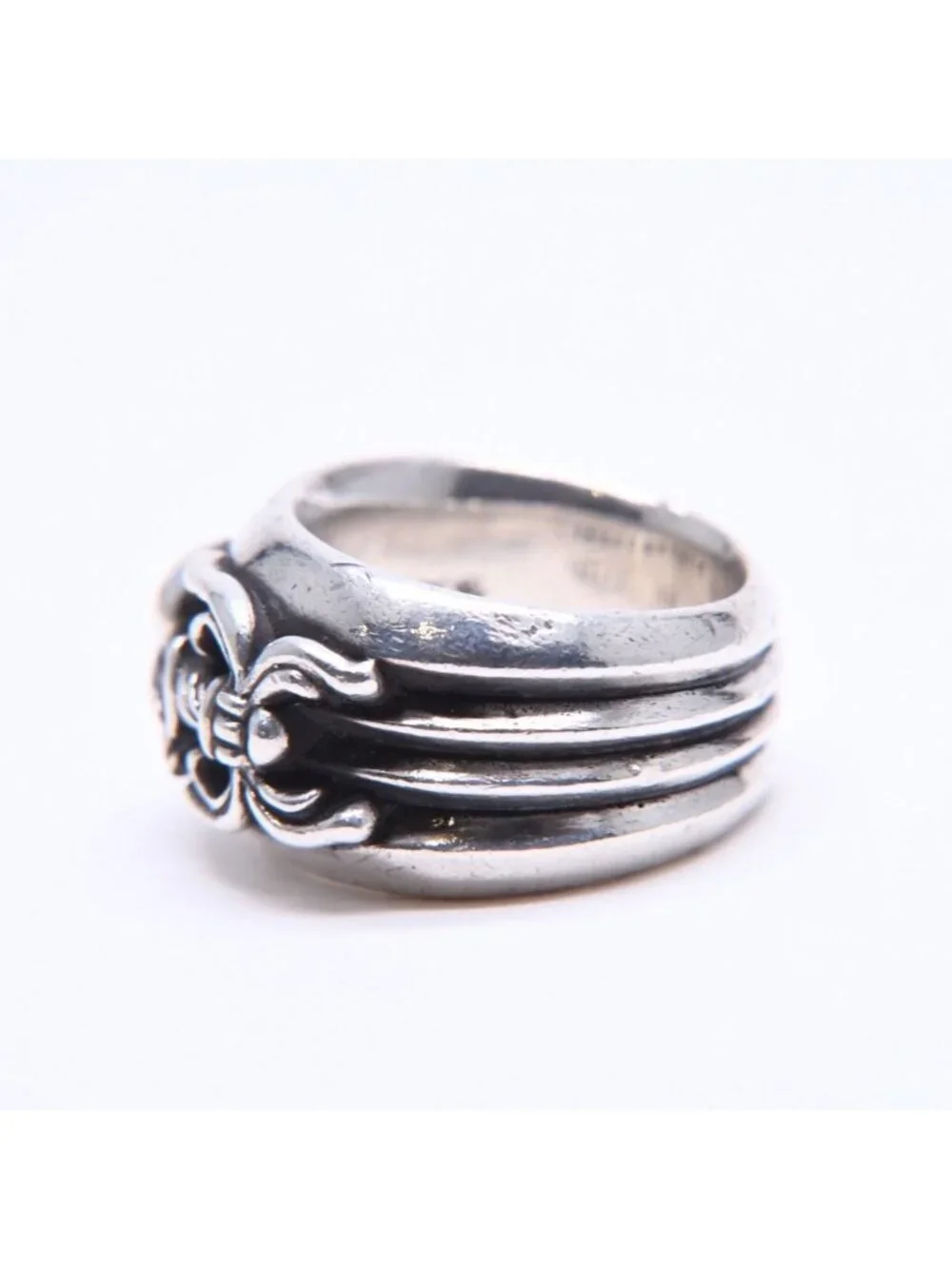Chrome Hearts Dagger Heart Ring 925 Sterling Silver